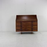 Beautiful italian design secretary desk by Frattini for Bernini
