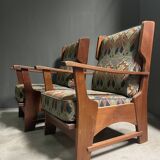 A pair of Bas van Pelt lounge chairs 1930's.