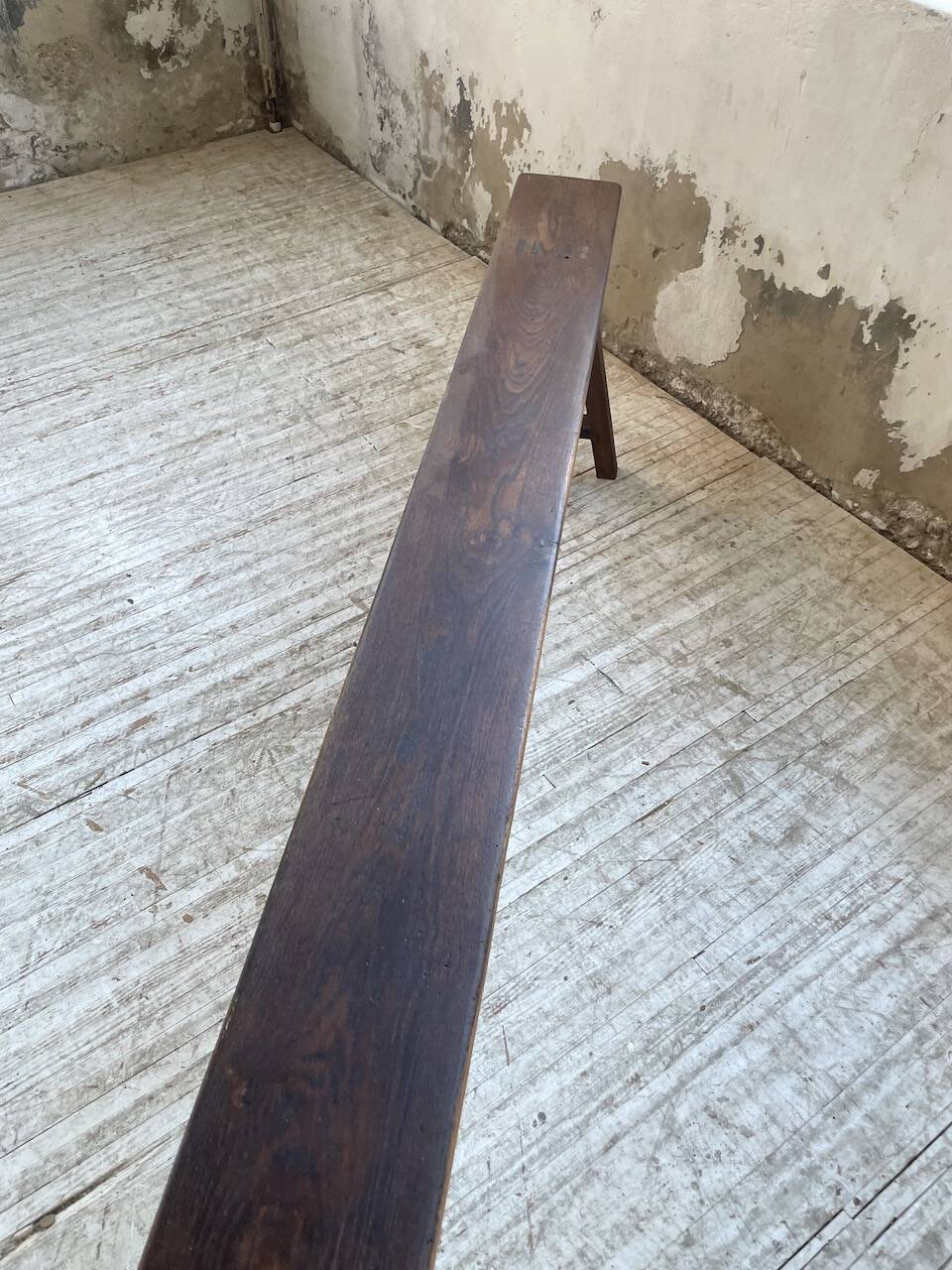 Solid oak bench 230 cm