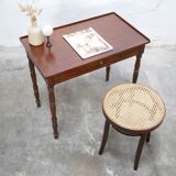 Vintage wooden desk side table