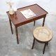 Vintage wooden desk side table