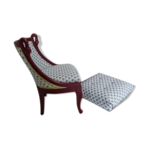 Fauteuil et pouf pour