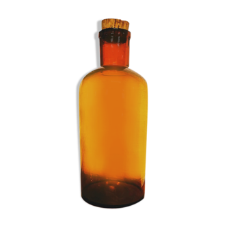 Amber apothecary bottle