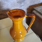 Mustard yellow amphora style decanter