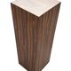 Vintage plant column in rosewood veneer 80s design