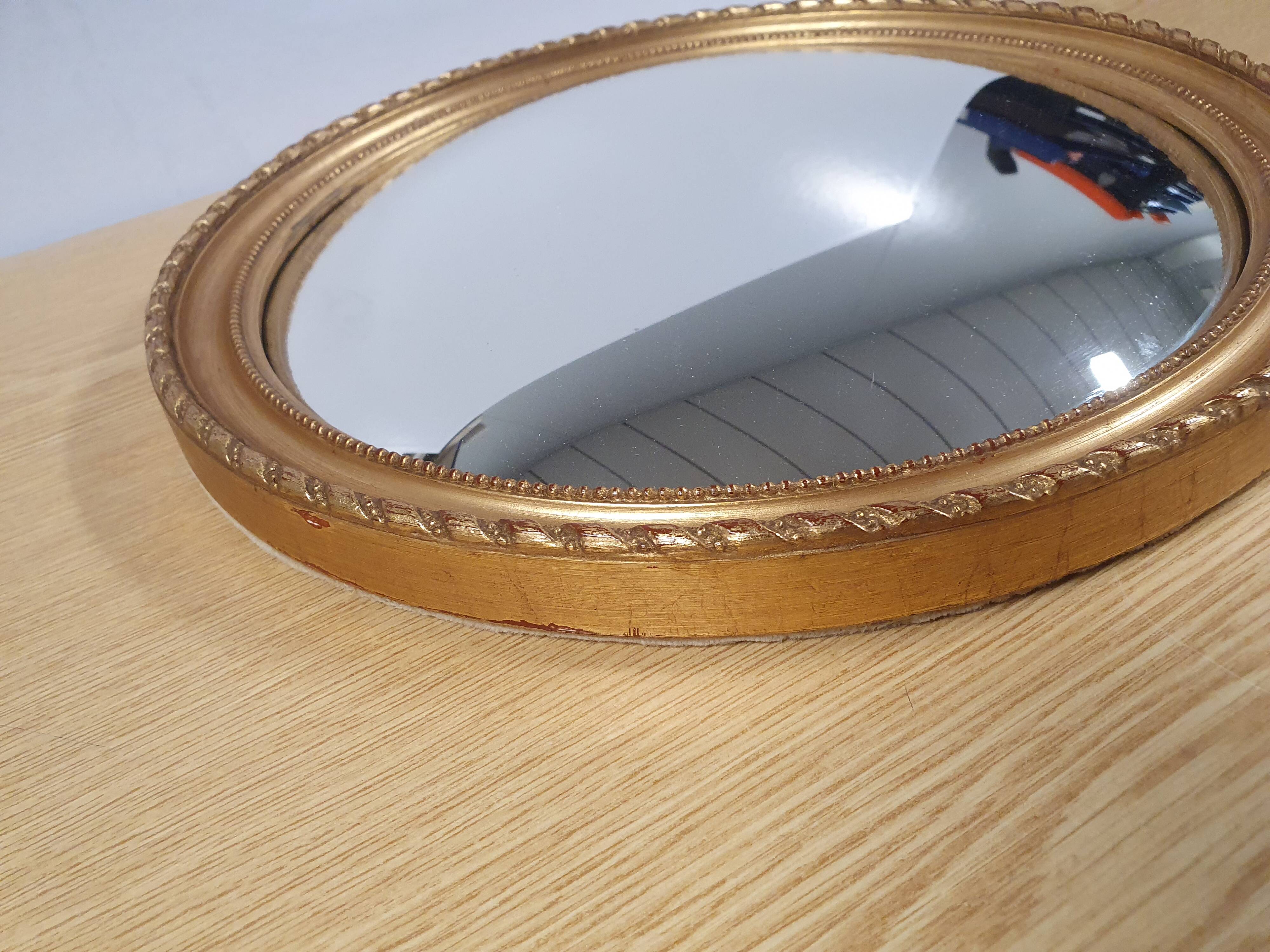Vintage domed mirror
