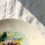 6 flat oval plates Salins