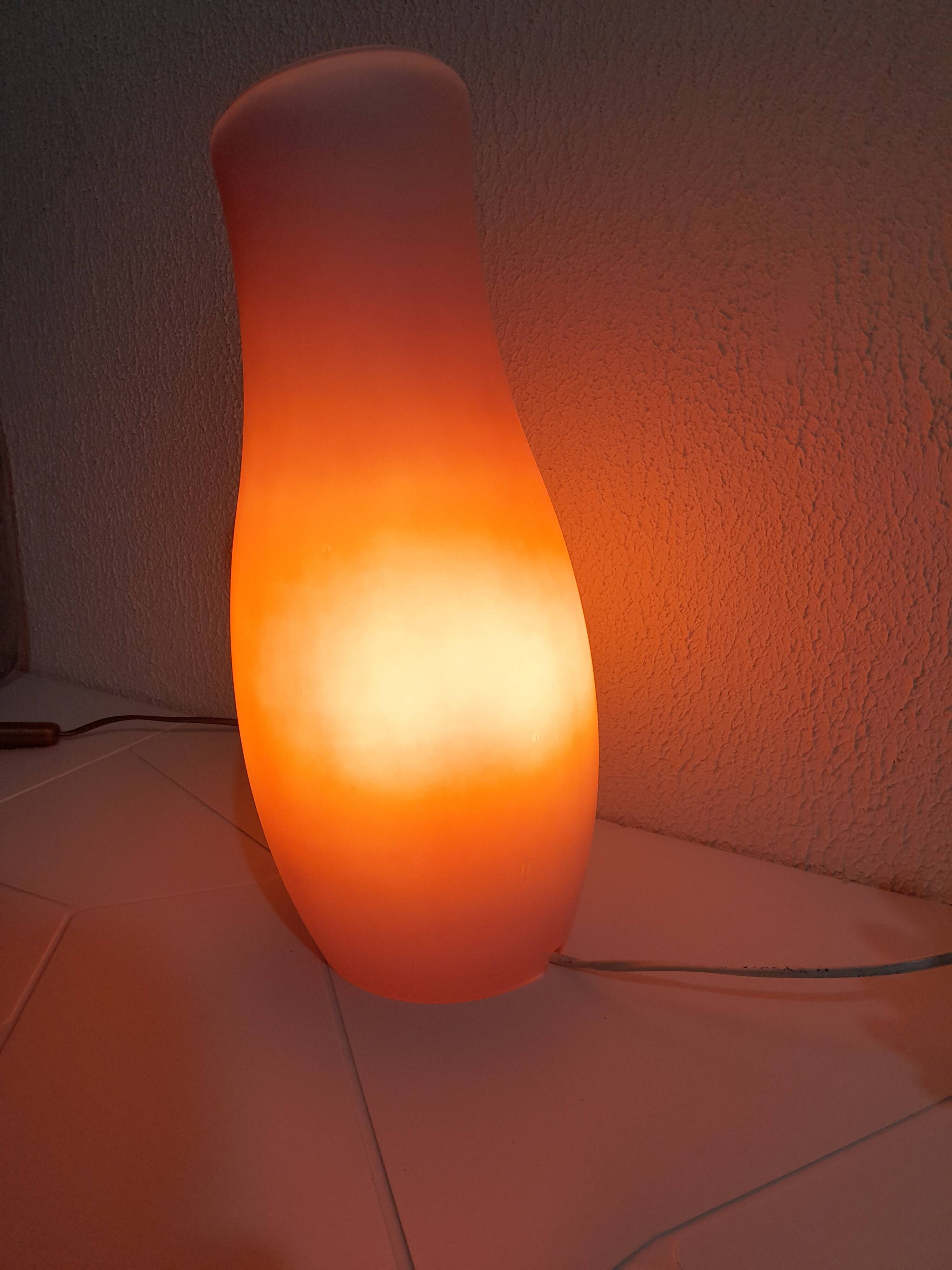 Vintage ikea mylonit glass lamp 1980