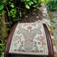 Napoleon III style footrest with upholstery