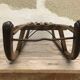 Old 50s painted wooden sled