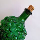 Green vintage grape glass carafe