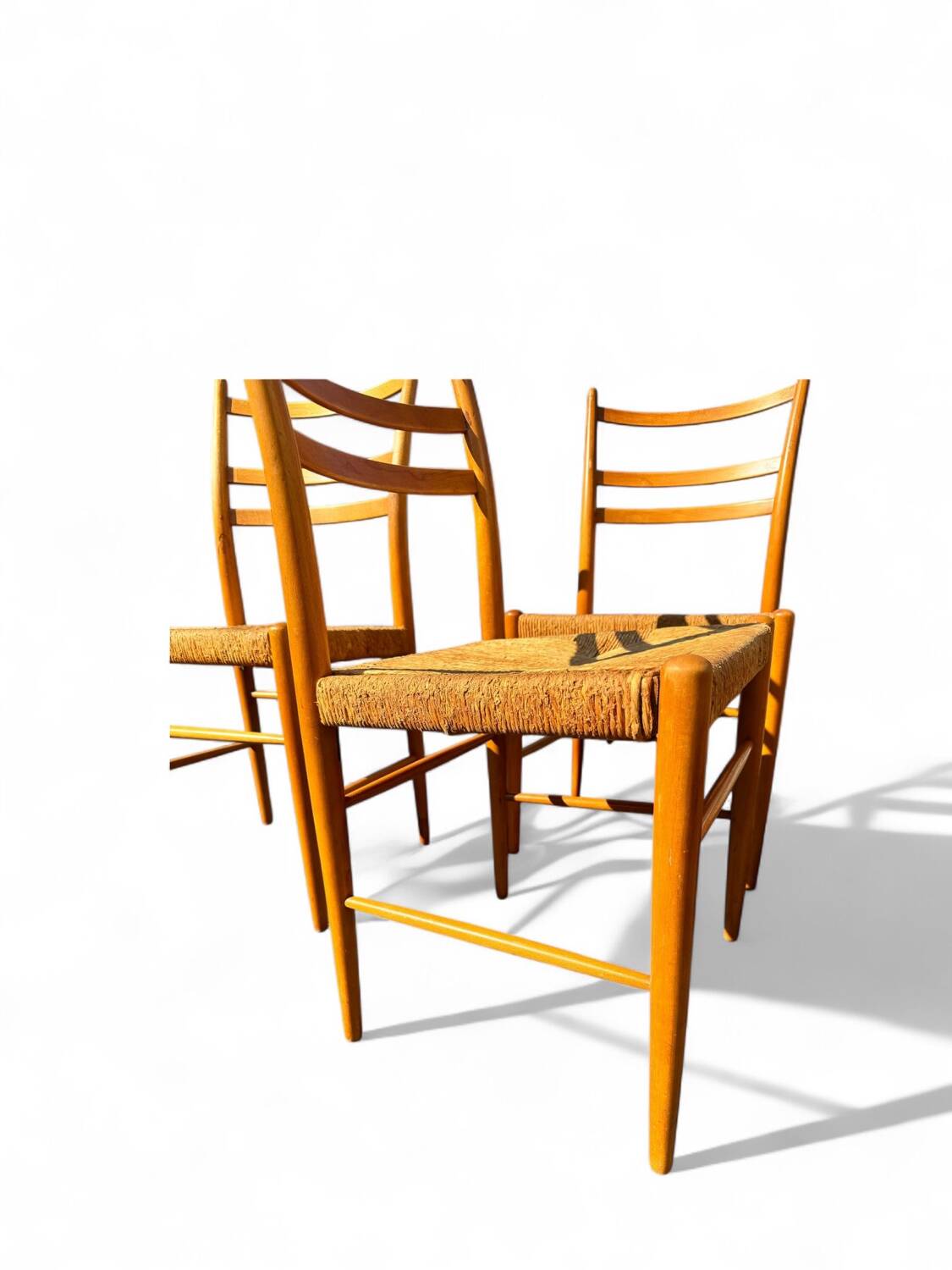 Set of 4 Scandinavian Gemla chairs. Gracell model by Yngve Ekström