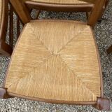 Série de 6 chaises rustiques