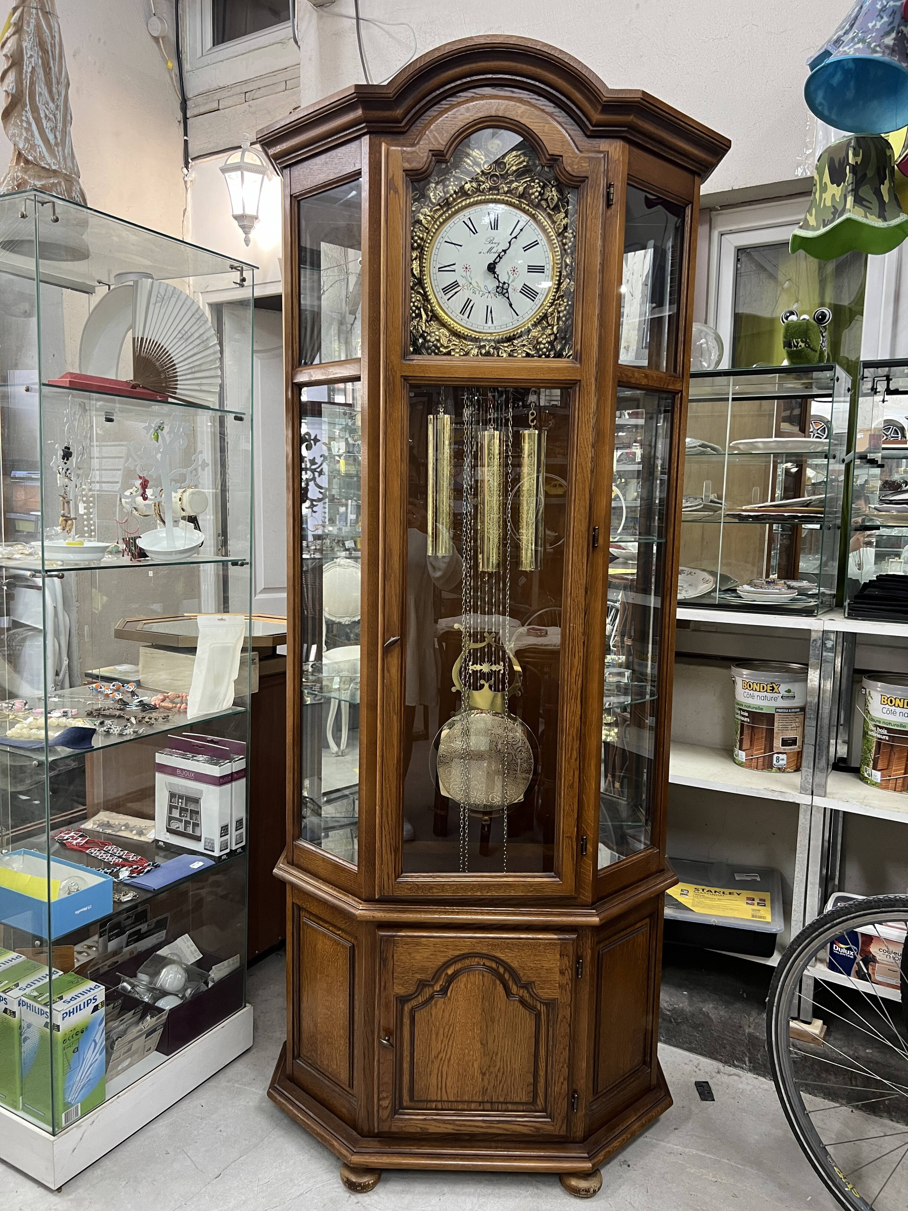 Artisanal Comtoise oak clock