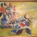Peinture de pierre meurice titre camélias