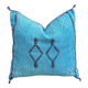 Handmade Moroccan silk cushion cover