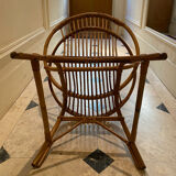 Rattan armchairs