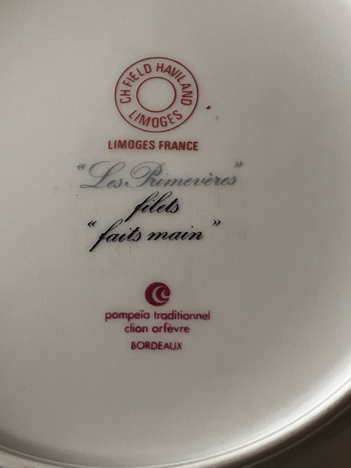 Charles Field Haviland plates