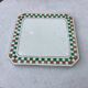 Vintage checkered ceramic trivet