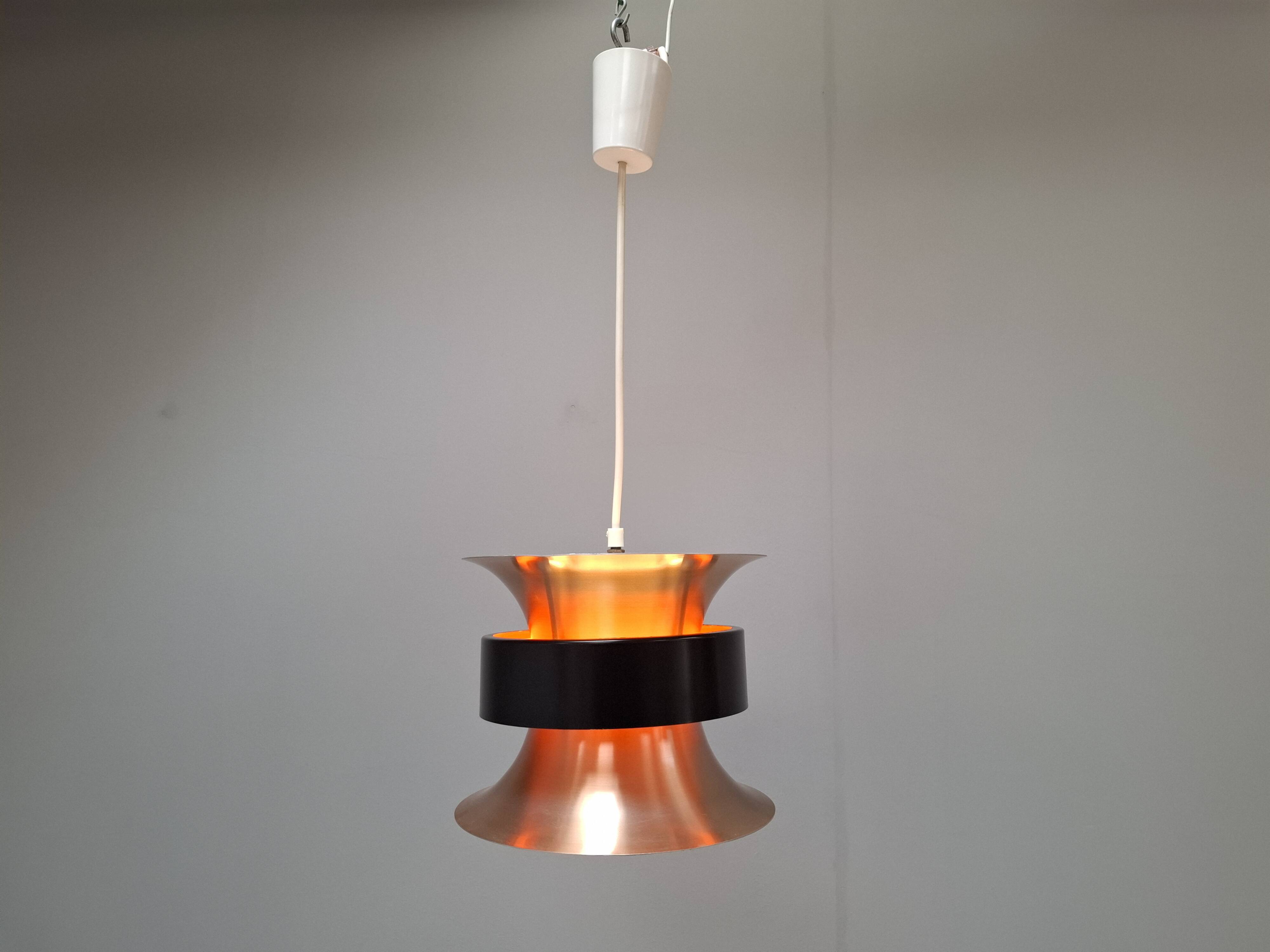 Suspension en laiton vintage danoise par Ben Nordsted pour Lyskaer, années 1970.