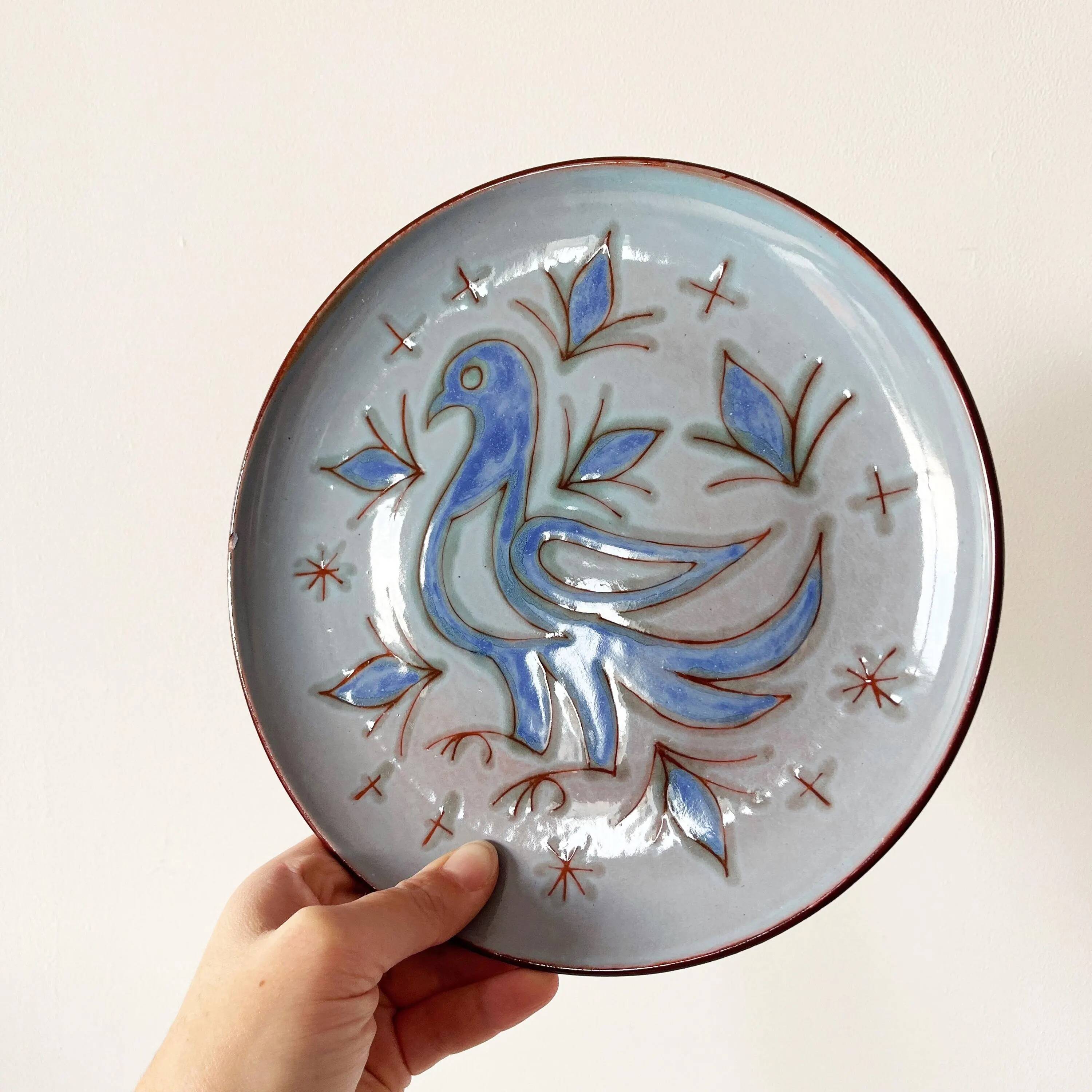 Decorative ceramic plate or bowl Paul Bay 1970