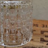 Brass and moulded glass sconce