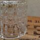 Brass and moulded glass sconce