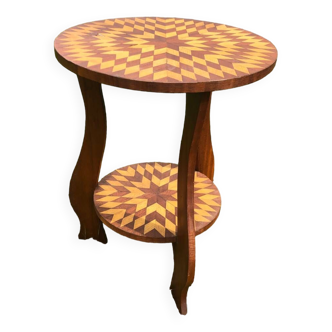 Marquetry side table