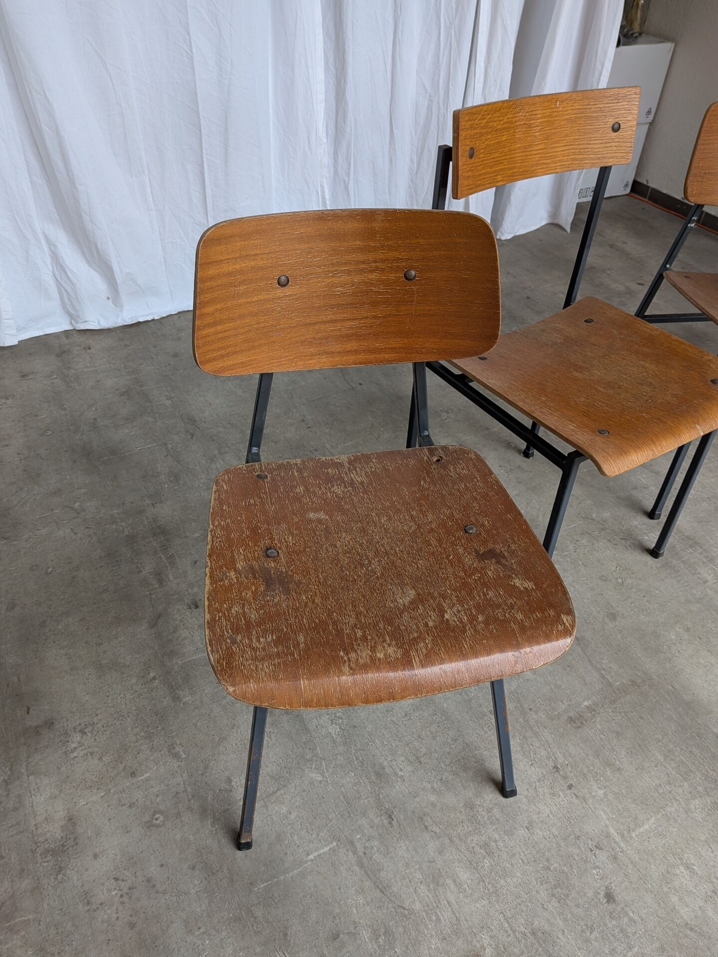 Chaises de salle à manger en bois Stol Kamnik vintage - Yougoslavie des années 1970 - Ensemble de 4
