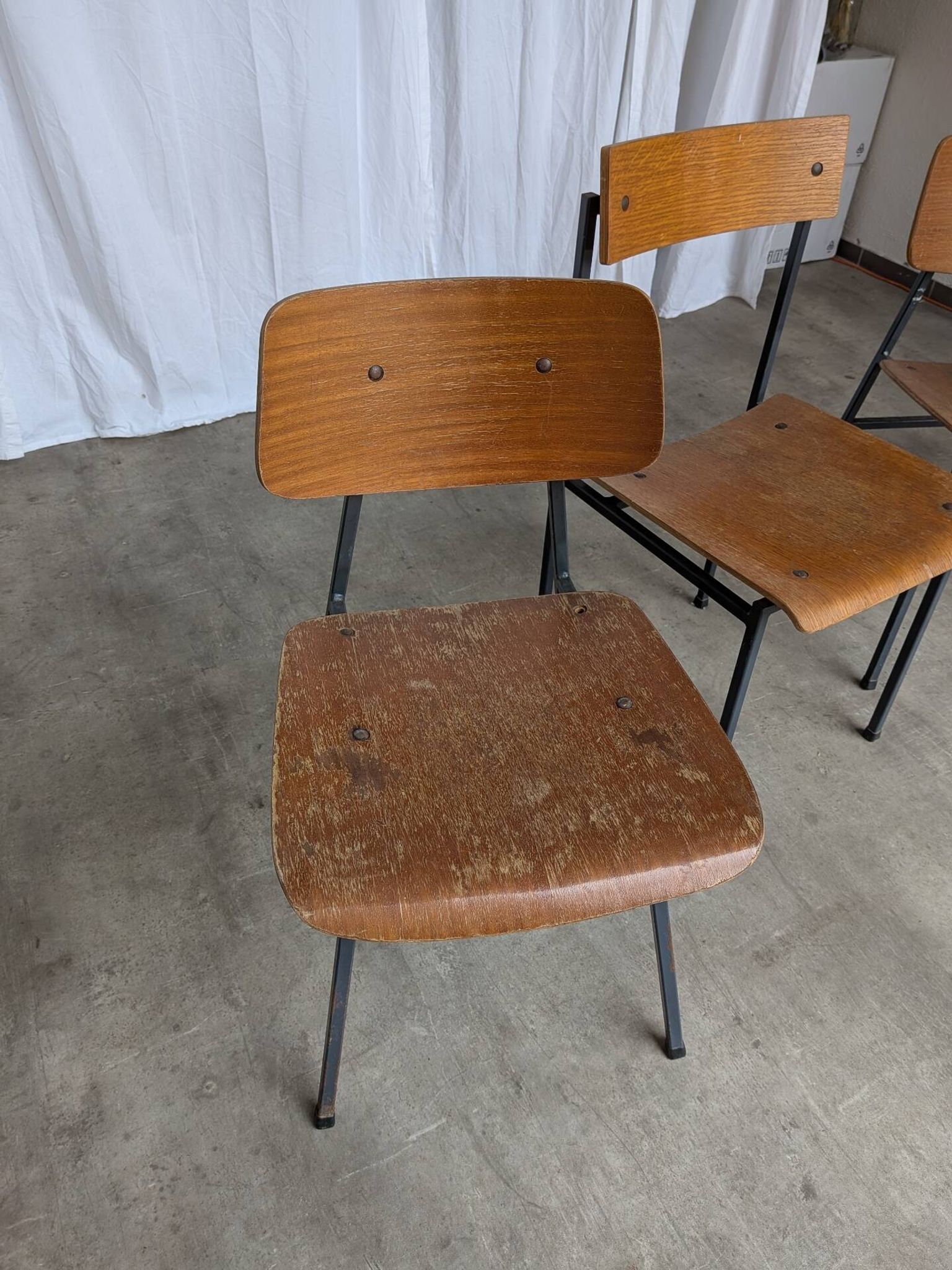 Vintage Stol Kamnik Wooden Dining Chairs - 1970s Yugoslavia - Set of 4