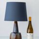 Søholm Danish Modern Stoneware Table Lamp, Brown and Blue Glaze, New Shade