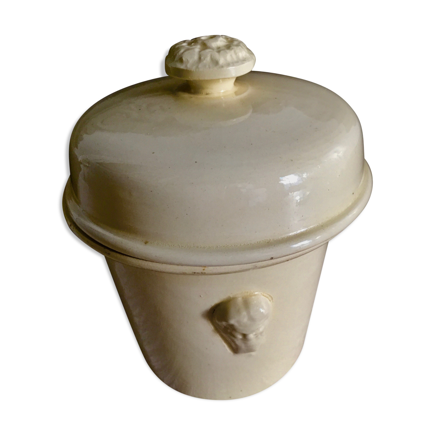 Ancient foie gras terrine made of earthenware