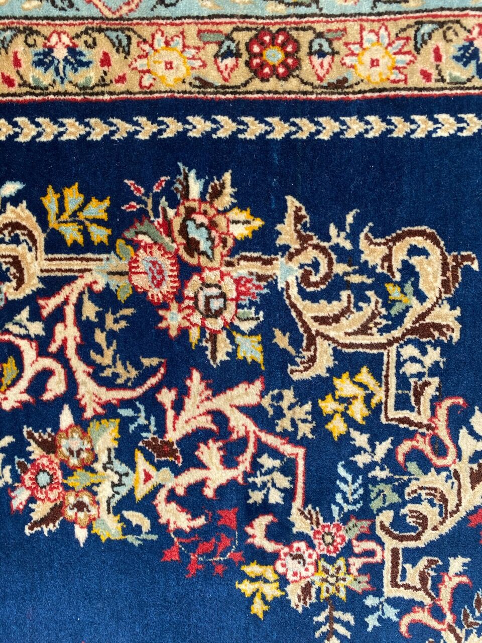 Persian carpet Ghoom wool and silk 138x214 cm