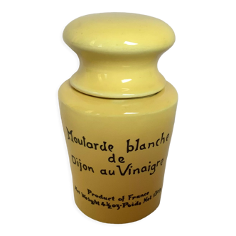 Mustard mustard pot yellow earthenware