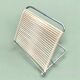 Torck - Vintage beach folder in chrome metal and white scoubidou