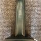 Green leather lamp base circa 1960