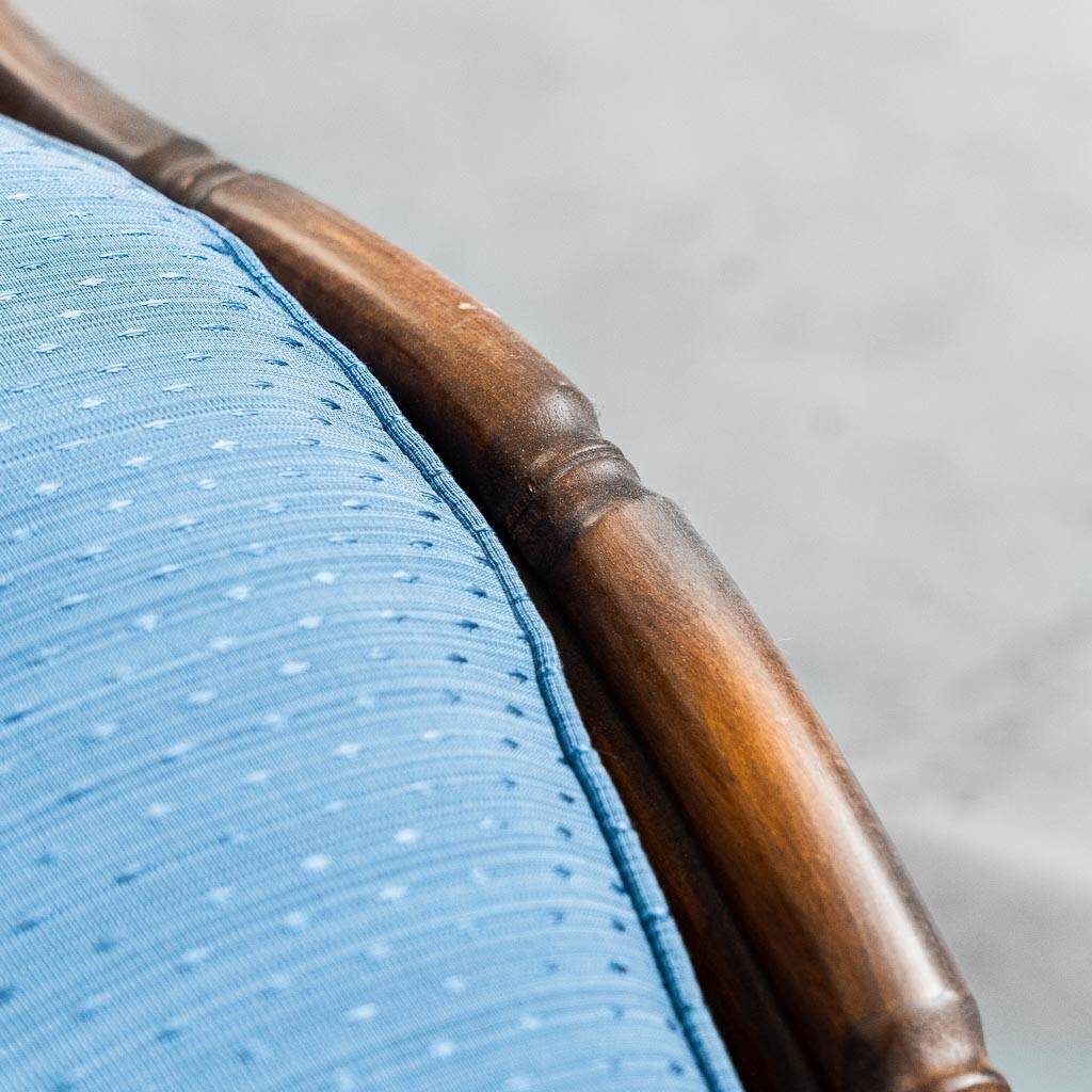 Vintage 2-seater sofa in bamboo and Vienna straw 1960s modernism