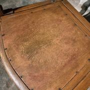 Antique French barber's chair, early 1900s