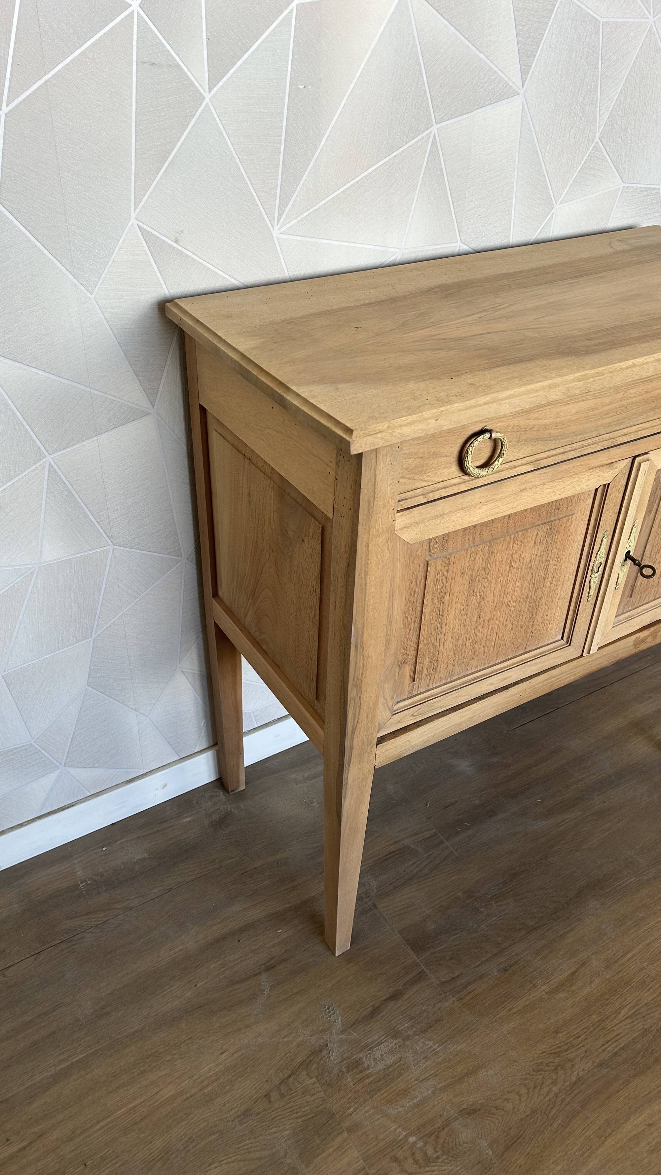 Vintage airbrushed console side table