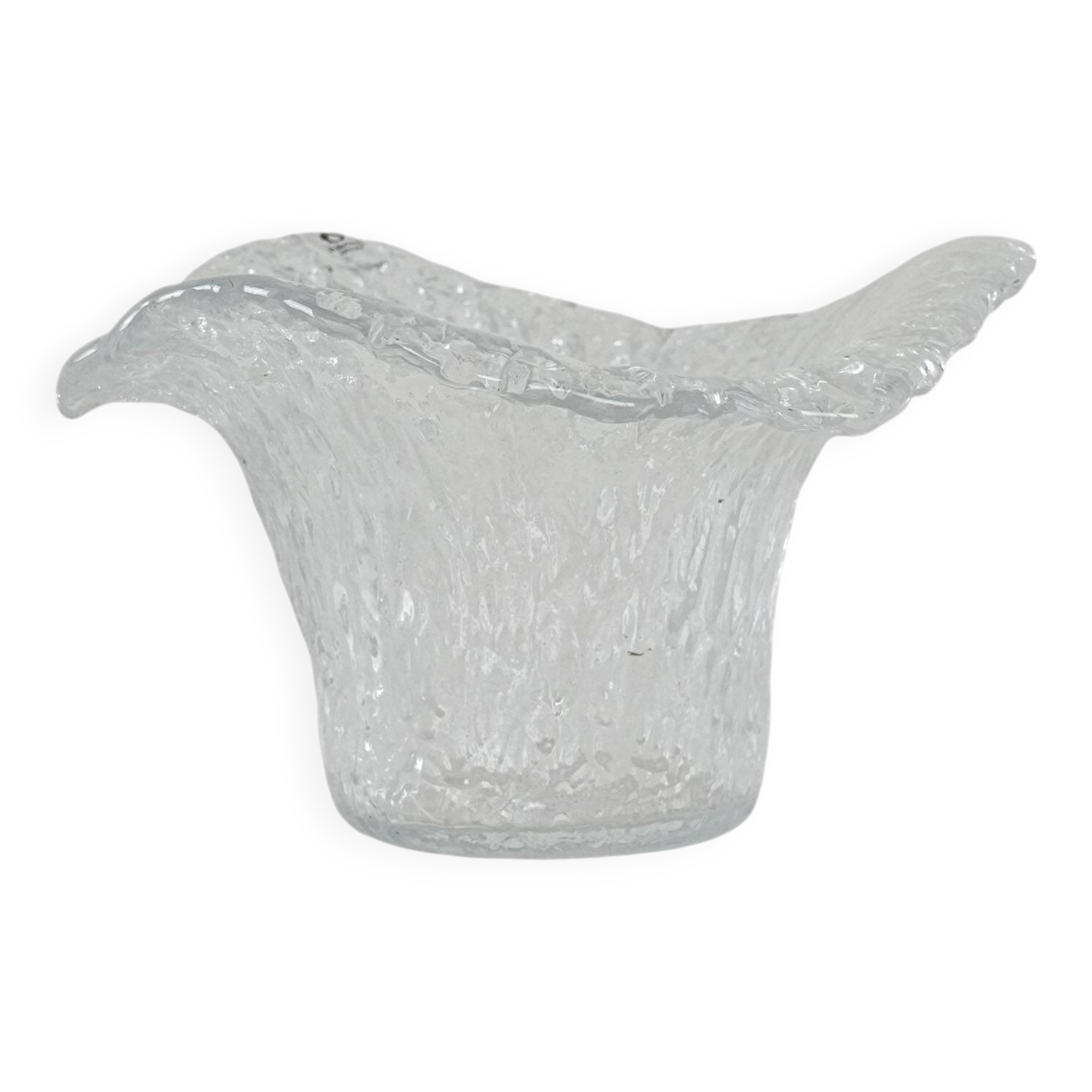 Glass vase, Swedish design, 1960s, manufacturer: Pukeberg