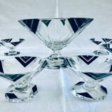 Karl palda art deco bohemian crystal cream service