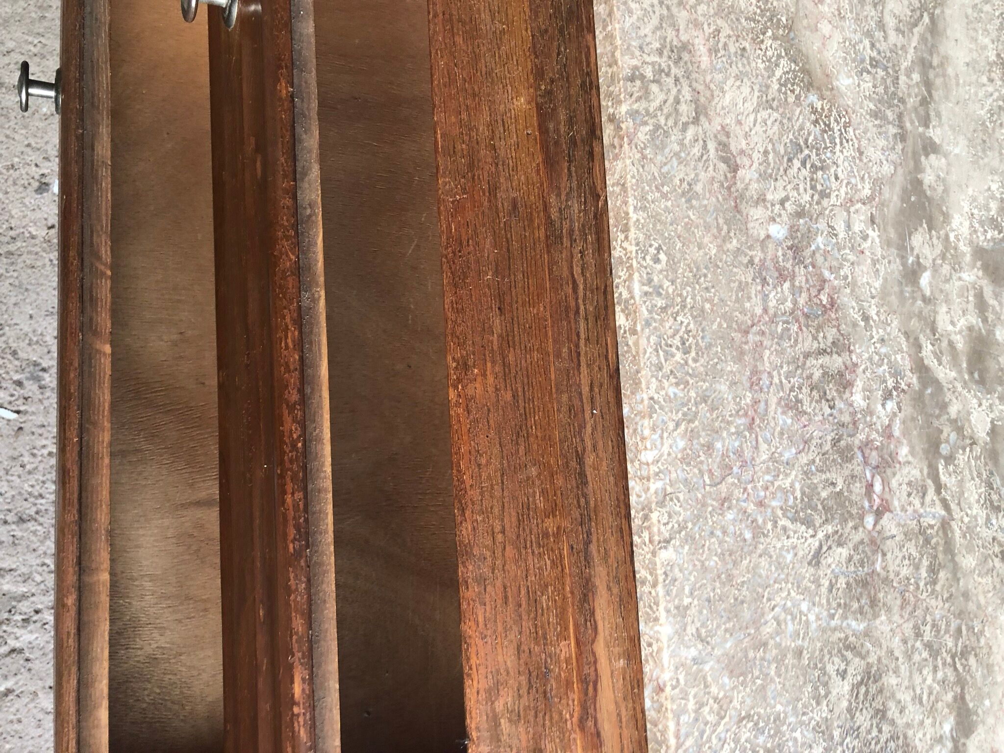 Dresser the 60s in wood and marble