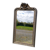 Miroir ancien à fronton 152/86 cm