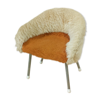 Child armchair in fake fur 1970