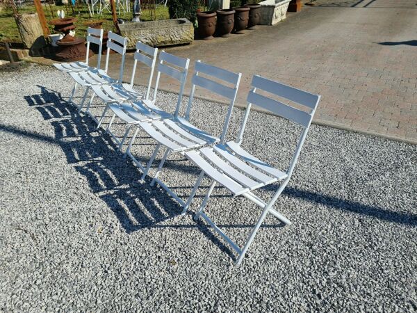 Chaises de jardin en fer pliantes
