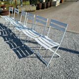 Folding iron garden chairs