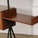 Bibliothèque modulable vintage en bois et métal Italie, 1960