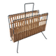 Rattan magazine rack