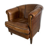 Clubchair sheep’s leather
