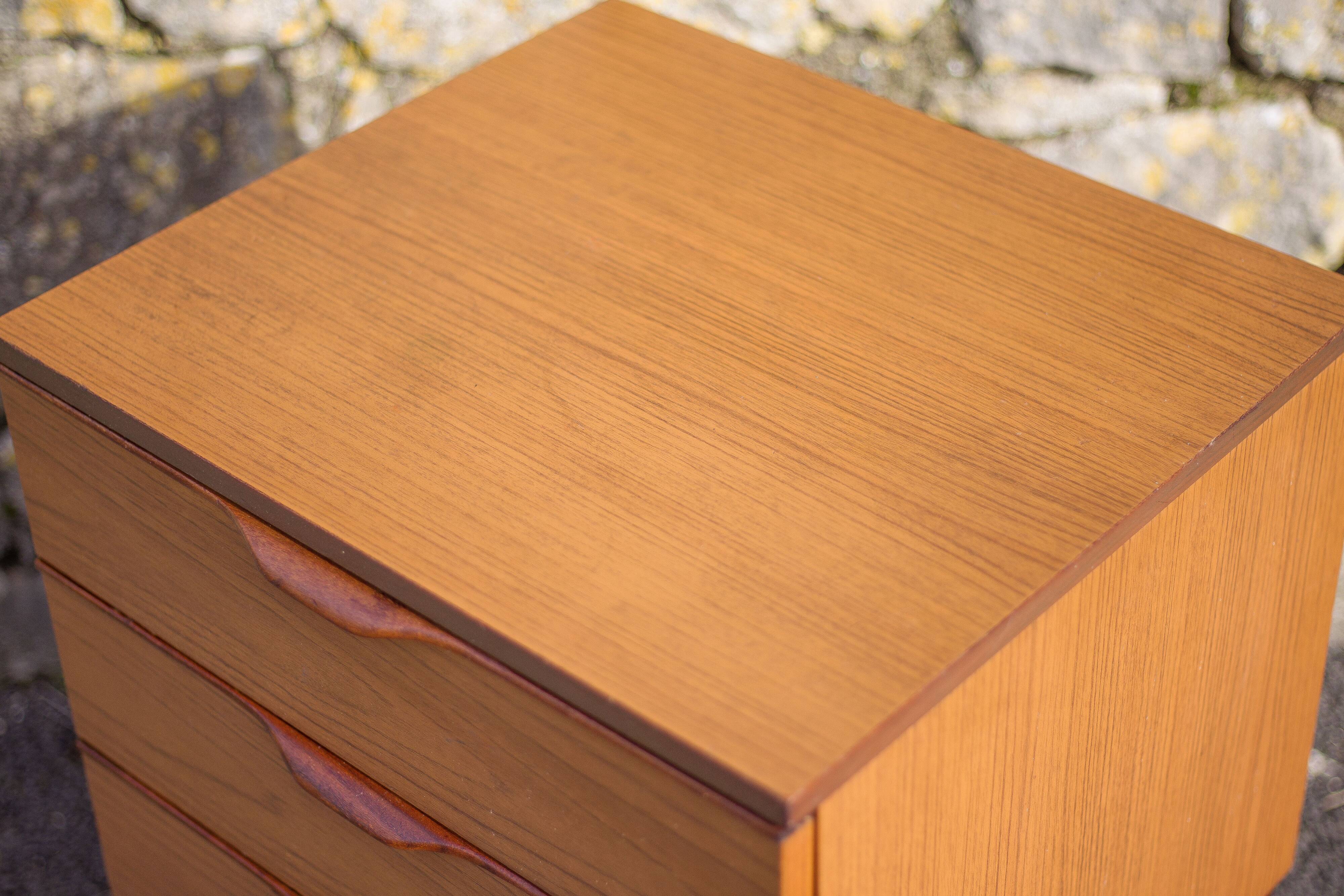 EUROPA vintage drawer unit, bedside table, end table, small chest of drawers